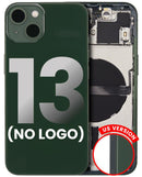 Tapa trasera para iPhone 13 con componentes pequeños pre-instalados (Verde)