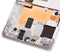 Pantalla OLED para Samsung Galaxy S10 Lite con marco (Blanco Prisma)
