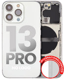 Tapa trasera para iPhone 13 Pro con componentes pequenos pre-instalados (Plata)