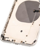 Tapa trasera para iPhone 8 Plus con componentes pequeños pre-instalados (Usada, Grado B, Plata)