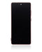 Pantalla OLED para Samsung Galaxy S20 FE 4G / 5G con marco (Rojo Nube)