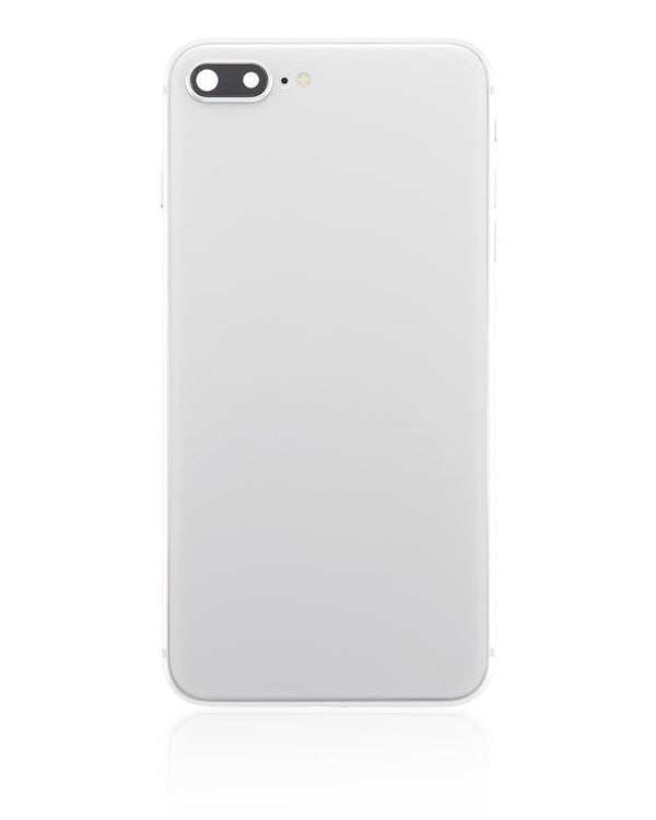 Tapa trasera con componentes pequenos pre-instalados para iPhone 8 Plus (Sin Logo) (Plata)