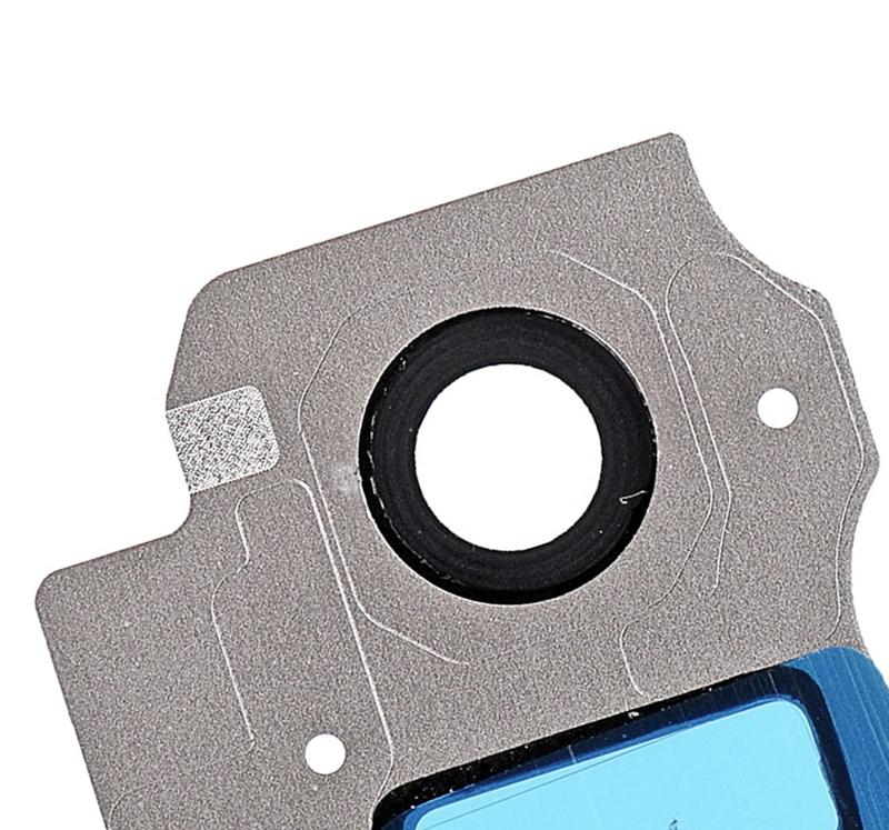 Lente de camara trasera con aro para Samsung Galaxy S8 Plus (Plata)