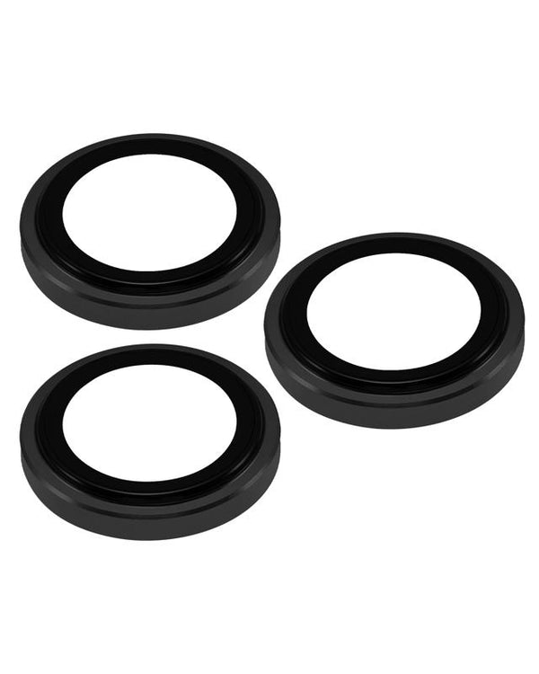Protector de lente de camara Casper para iPhone 15 Pro / 15 Pro Max (Negro) (Transparente)