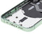 Tapa trasera para iPhone 12 Mini con componentes pequeños pre-instalados (Versión EEUU) (Usada original grado C) (Verde)