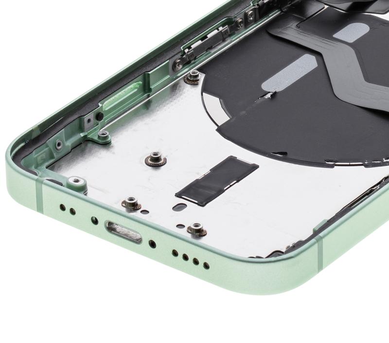 Tapa trasera para iPhone 12 Mini con componentes pequeños pre-instalados (Versión EEUU) (Usada original grado C) (Verde)
