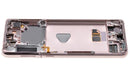 Pantalla OLED para Samsung Galaxy S21 Plus 5G con marco (Usada, grado B/C, Phantom Violet / Rosa / Dorado)