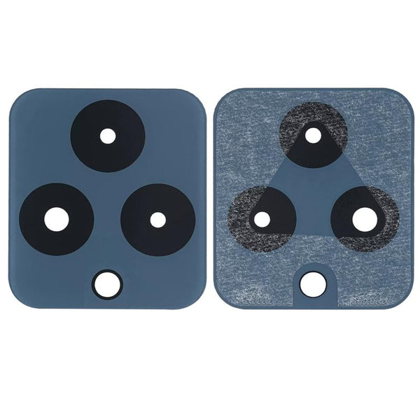 Lente de camara trasera (solo vidrio) con adhesivo para T-Mobile Revvl 6 (Azul)