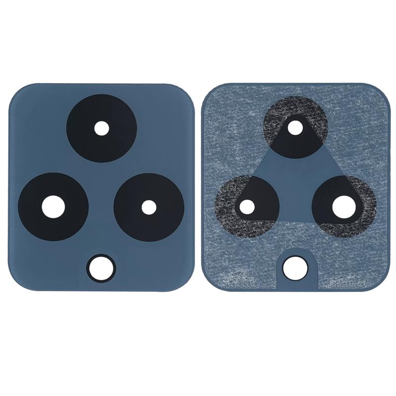 Lente de camara trasera (solo vidrio) con adhesivo para T-Mobile Revvl 6 (Azul)