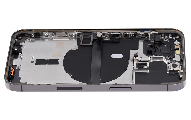 Tapa trasera con componentes para iPhone 13 Pro (Version US) (Sin logo) (Grafito)