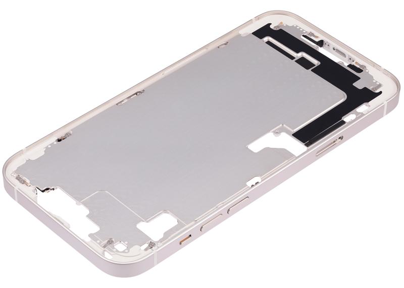 Carcasa media con boton de encendido y volumen para iPhone 14 Plus (Version internacional) (Starlight)