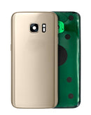Tapa trasera con lente de camara para Samsung Galaxy S7 (Logo AT&T) (Original usada: Grado A) (Oro Platino)