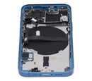 Tapa trasera con componentes pequeños pre-instalados para iPhone 13 Mini (Versión US) (Sin logo) (Azul)