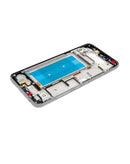 Pantalla LCD con marco para LG Q60 / K50 (2019 / X520) (Restaurada) (Plata)
