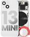 Tapa trasera con componentes pequeños pre-instalados para iPhone 13 Mini (Versión Internacional) (Original Usada: Calidad B) (Starlight)