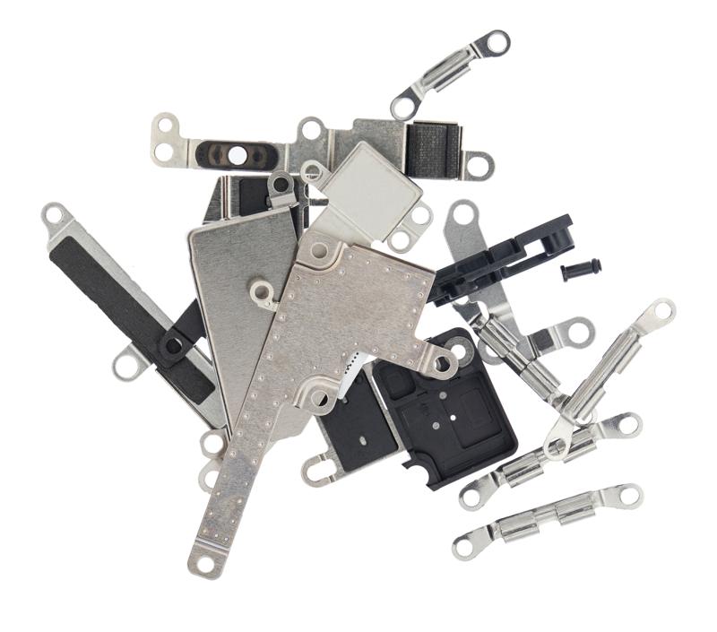Juego completo de soportes metalicos pequenos para iPhone 8 Plus
