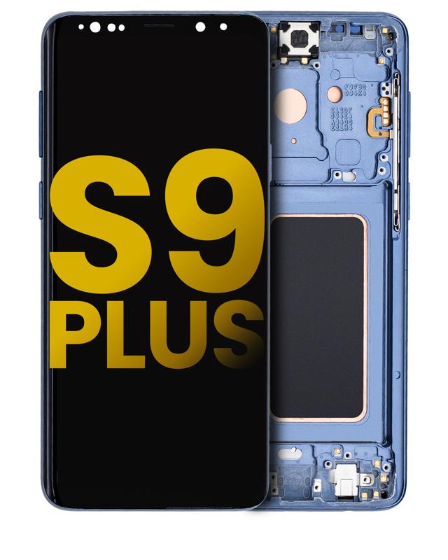 Pantalla OLED para Samsung Galaxy S9 Plus con marco (Azul Coral) (Reacondicionado)