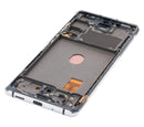 Pantalla OLED con marco para Samsung Galaxy S20 FE 4G / 5G (Blanco Nube)