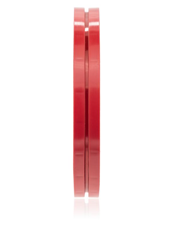 Cinta roja de poliester doble cara (2MM X 25M) (Modelo Tesa