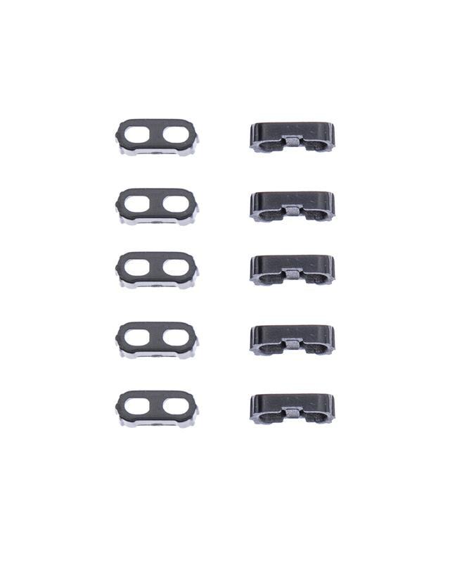 Malla para altavoz/microfono para iPhone 12 / 12 Pro (Negro) (Paquete de 10)