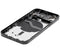 Tapa trasera para iPhone 12 con componentes pequeños pre-instalados (Versión internacional) (Original usada: Grado A) (Negro)
