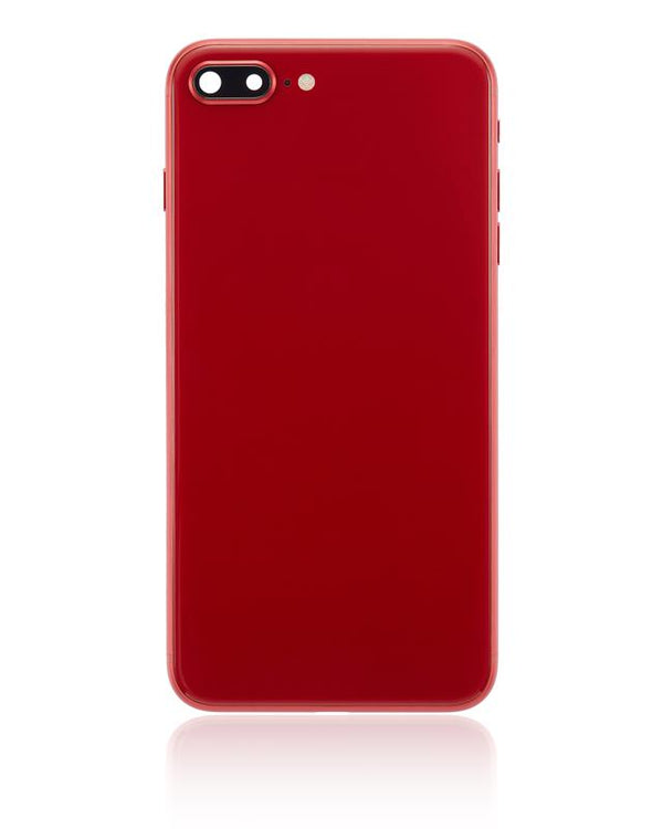 Tapa trasera para iPhone 8 Plus con componentes pequenos pre-instalados (Rojo)