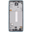 Pantalla OLED con marco para Samsung Galaxy A52 4G / A52 5G / A52S 5G (Azul)
