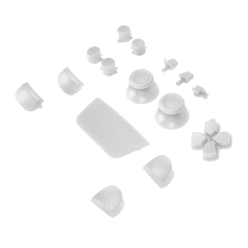 Conjunto de botones para control de PlayStation 5 (Set de 16 piezas) (Blanco)