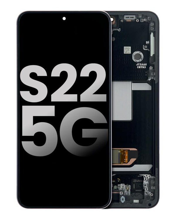 Pantalla OLED para Samsung Galaxy S22 5G con marco (Usado Original Grado A) (Negro Fantasma)