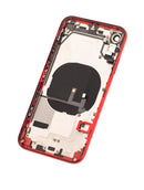 Tapa trasera con componentes pequenos pre-instalados para iPhone XR Rojo