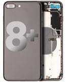 Tapa trasera con componentes pequeños preinstalados para iPhone 8 Plus (Original Usada Grado A) (Gris Espacial)