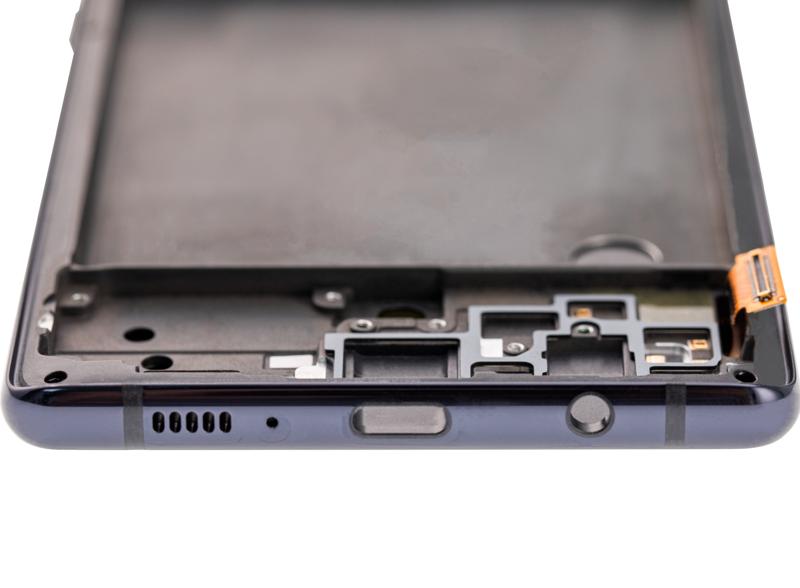 Pantalla OLED con marco para Samsung Galaxy A71 5G (Prism Cube Black)