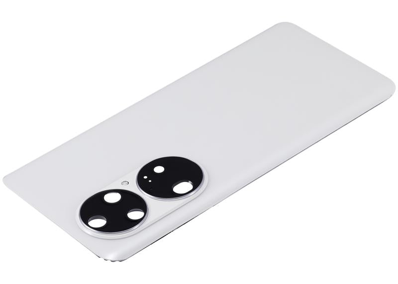 Tapa trasera con lente de camara para Huawei P50 Pro (Blanco Perla)