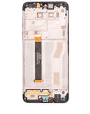 Pantalla LCD con marco para LG K50s (Reacondicionado) (Negro)