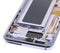 Pantalla OLED para Samsung Galaxy S8 con marco (Reacondicionada) (Gris / Violeta)