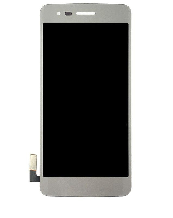 Pantalla LCD con marco para LG K8 (2017) / Aristo (version US) (Reacondicionado) (Plata)