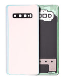 Tapa trasera con lente de camara para Samsung Galaxy S10 Plus (Blanco Prismático)