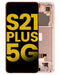 Pantalla OLED para Samsung Galaxy S21 Plus 5G con marco (Usada, grado B/C, Phantom Violet / Rosa / Dorado)