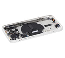 Tapa trasera con componentes pequeños para iPhone 12 Mini (Sin logo) (Blanco)