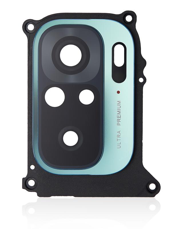 Lente de camara trasera con marco para Xiaomi Redmi Note 10 (Verde Aqua)