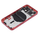 Tapa trasera con componentes pequenos pre-instalados para iPhone 13 (Version US) (Sin logo) (Rojo)