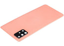 Tapa trasera de cristal con lente de camara para Samsung Galaxy A71 4G (A715 / 2020) (Prism Crush Pink)