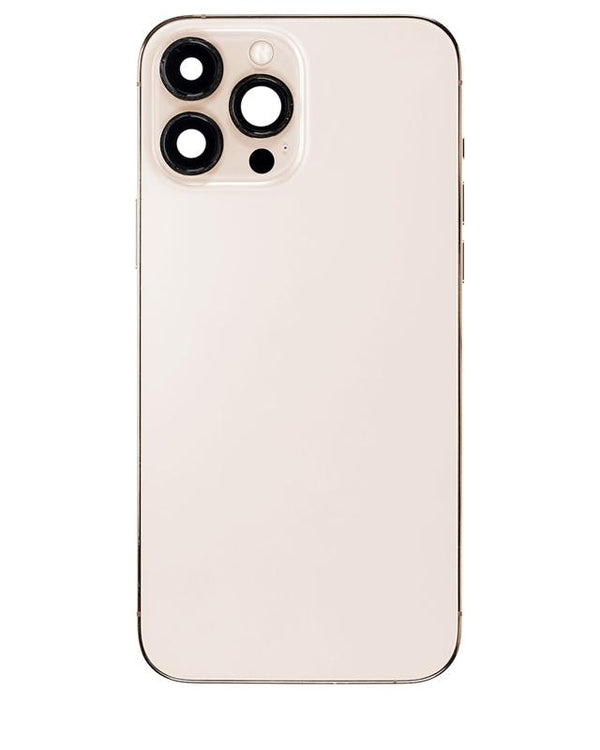 Tapa trasera para iPhone 13 Pro Max con componentes pequeños pre-instalados (Versión EE.UU.) (Original Usada Grado A) (Dorado)
