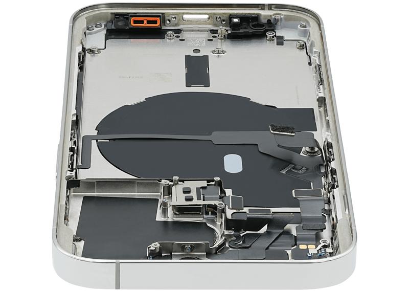 Tapa trasera para iPhone 14 Pro con componentes (Version internacional) (Usada original Grado A) (Plata)