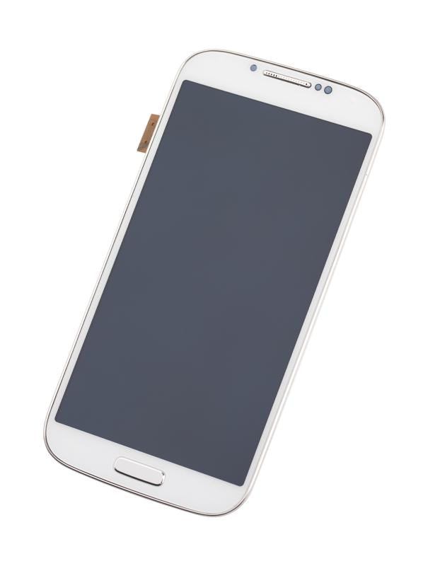 Pantalla OLED para Samsung Galaxy S4 con marco (Blanco)