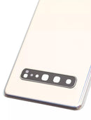 Tapa trasera con lente de camara para Samsung Galaxy S10 5G (Plata Corona)
