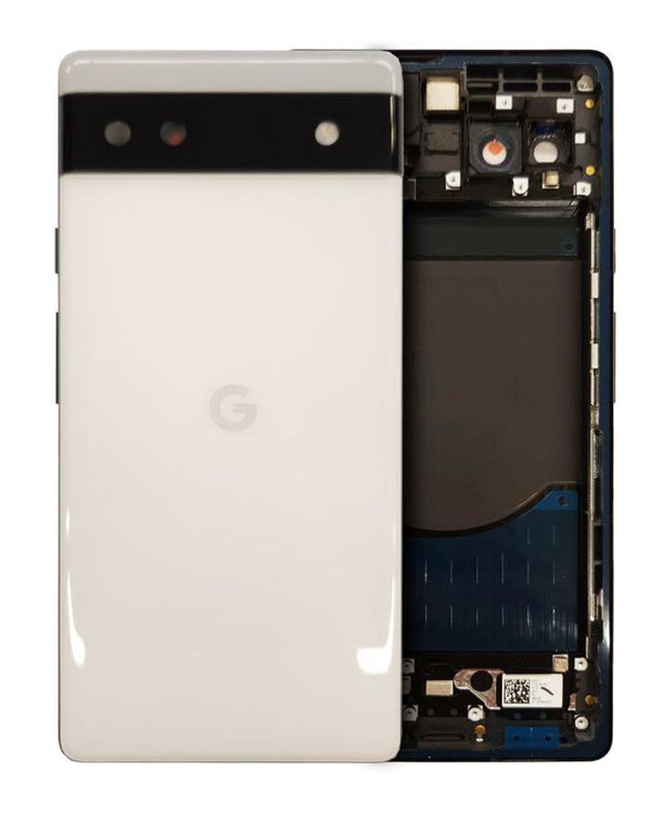 Tapa trasera para Google Pixel 6a Modelo Verizon (Original) (Blanco)