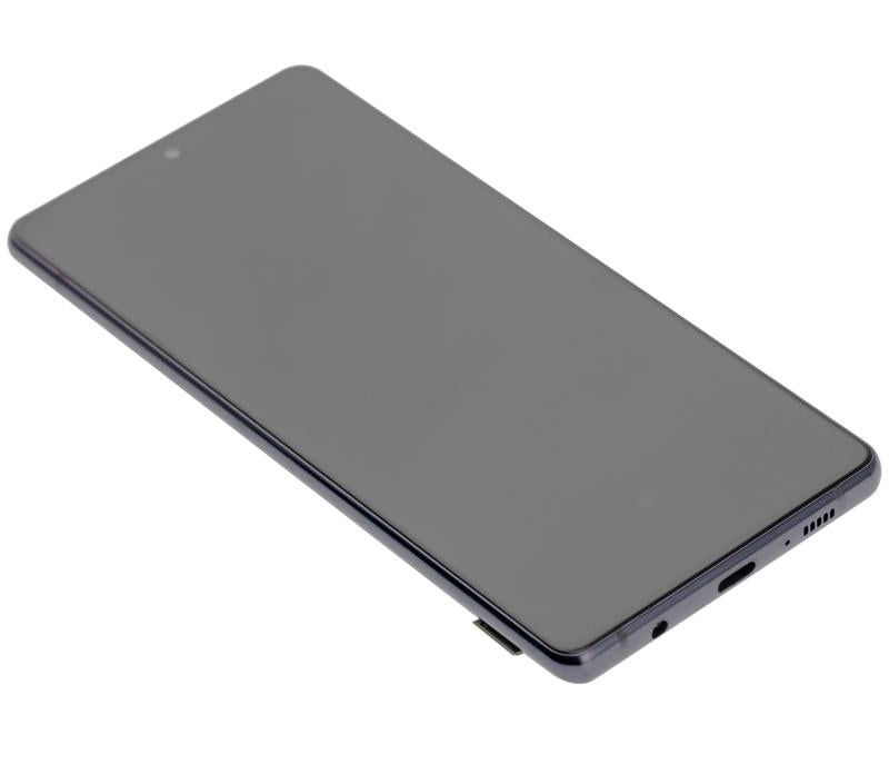 Pantalla OLED con marco para Samsung Galaxy A71 5G (Prism Cube Black)
