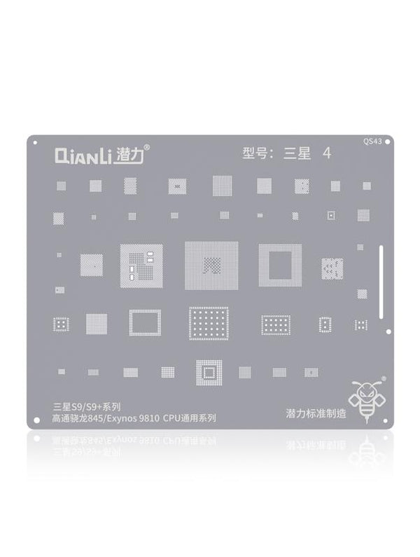 Stencil Bumblebee (QS43) para Samsung Galaxy S9 / S9 Plus (Qualcomm 845) (Exynos9810) Serie Universal CPU (Qianli)
