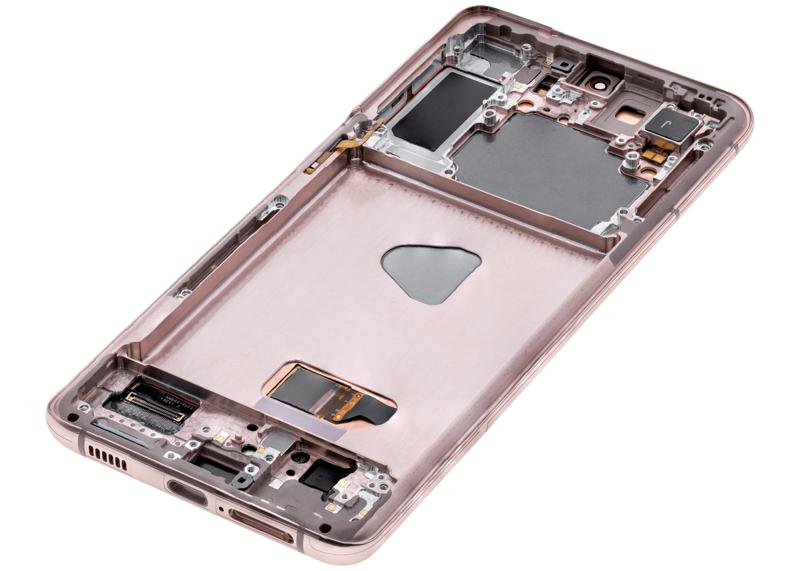 Pantalla OLED con marco para Samsung Galaxy S21 Plus 5G (Fantasma Violeta / Rosa / Dorado)